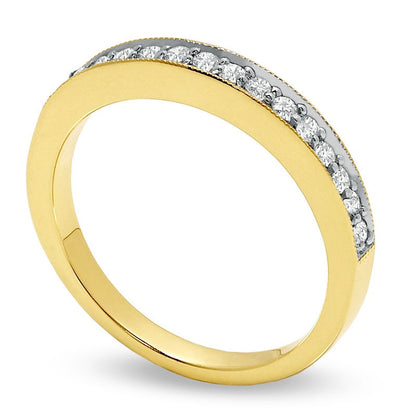 0.25 CT. T.W. Natural Diamond Stackable Band in Solid 14K Gold
