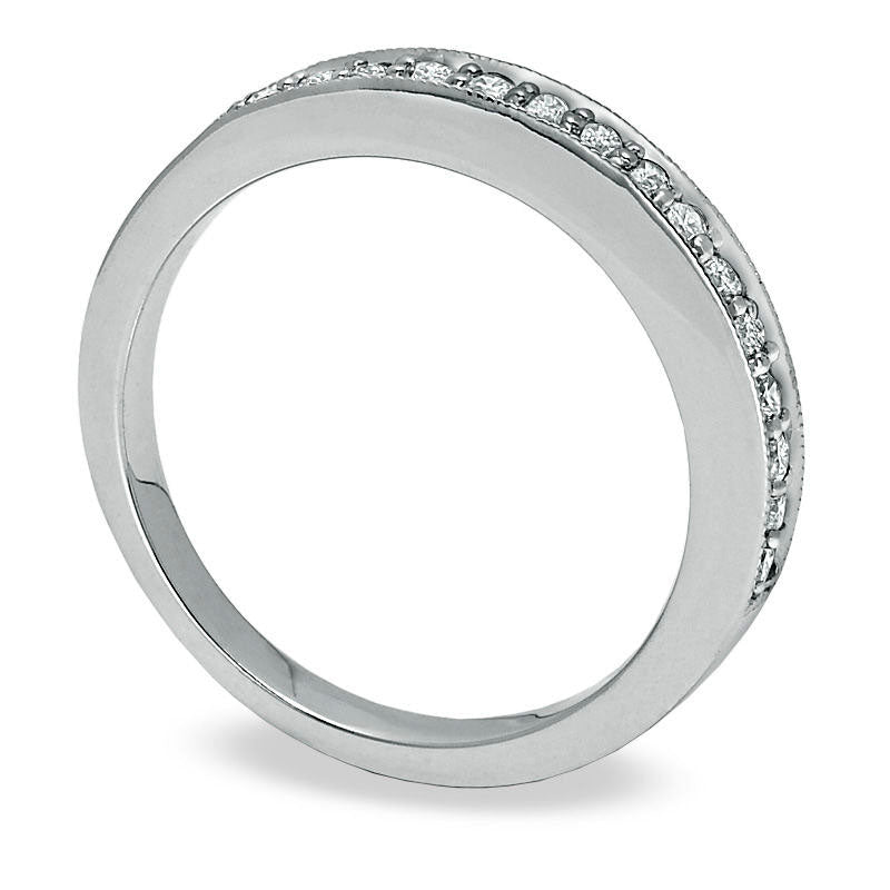 0.25 CT. T.W. Natural Diamond Stackable Band in Solid 14K White Gold