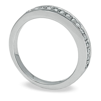 0.25 CT. T.W. Natural Diamond Stackable Band in Solid 14K White Gold