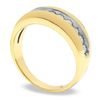Men's 0.50 CT. T.W. Natural Diamond Band in Solid 14K Gold