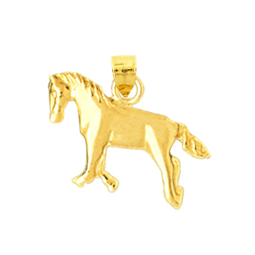 14K Gold Horse Charm