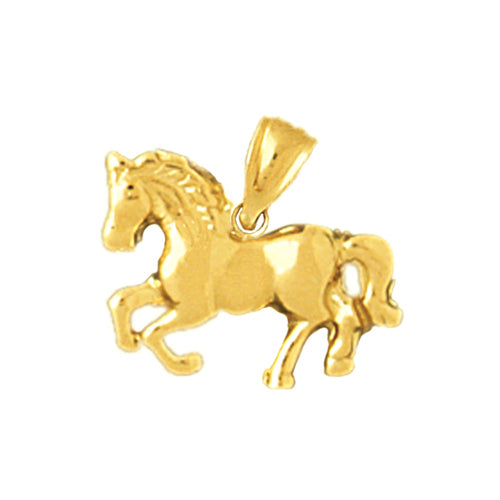 14K Gold Pony Horse Charm