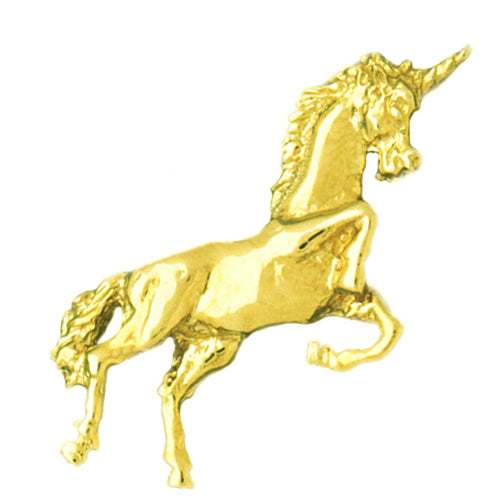 14K Gold Unicorn Pendant
