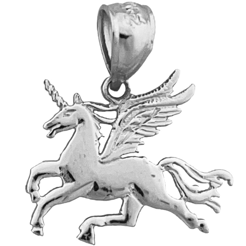 14K Gold Unicorn with Wings Charm
