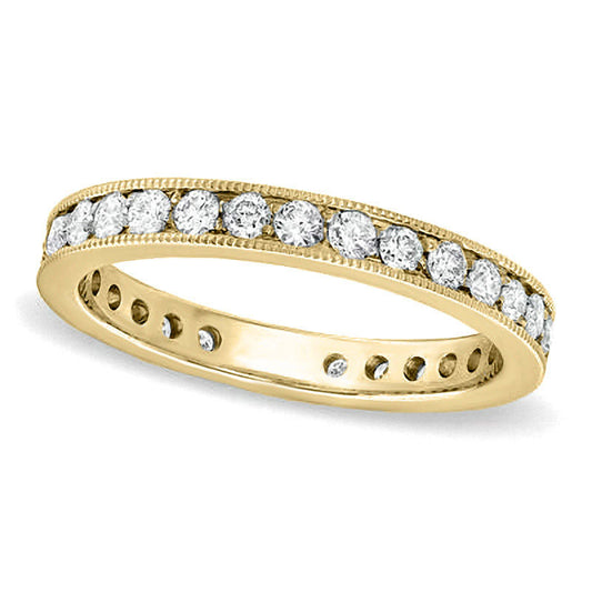 0.75 CT. T.W. Certified Natural Diamond Eternity Wedding Band in Solid 18K Gold (G/SI2)