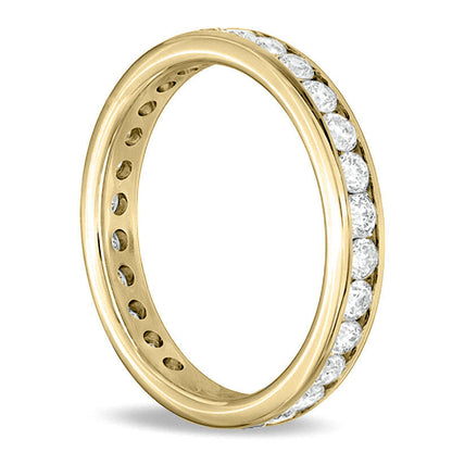 1.0 CT. T.W. Certified Natural Diamond Eternity Wedding Band in Solid 18K Gold (G/SI2)