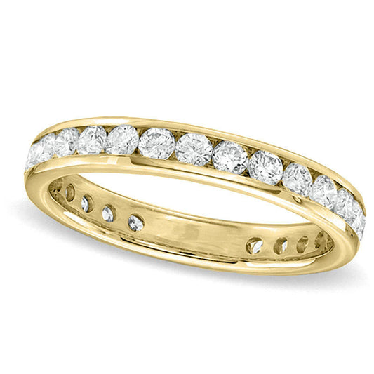 1.50 CT. T.W. Certified Natural Diamond Eternity Wedding Band in Solid 18K Gold (G/SI2)