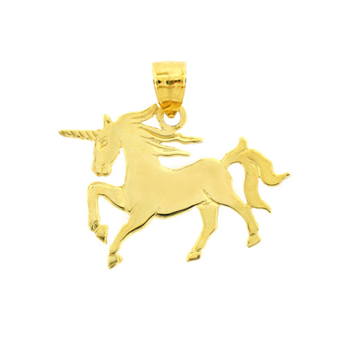 14K Gold Unicorn Charm
