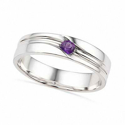 Amethyst Ring in Sterling Silver