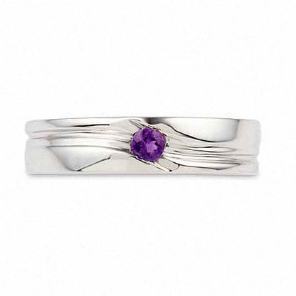 Amethyst Ring in Sterling Silver