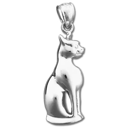 14K Gold Ancient Egyptian Cat Pendant
