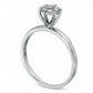 0.10 CT. T.W. Natural Diamond Cluster Engagement Ring in Solid 10K White Gold
