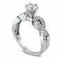 0.75 CT. T.W. Natural Diamond Loose Braid Engagement Ring in Solid 14K White Gold