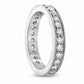 2.0 CT. T.W. Natural Diamond Antique Vintage-Style Eternity Wedding Band in Solid 14K White Gold