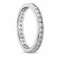 1.0 CT. T.W. Natural Diamond Channel-Set Eternity Wedding Band in Solid 14K White Gold