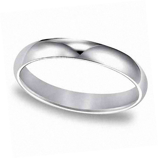Ladies' 3.0mm Comfort Fit Wedding Band in Solid 14K White Gold