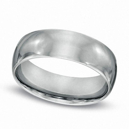 Ladies' 6.0mm Polished Comfort Fit Wedding Band in Sterling Silver