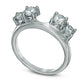 1.0 CT. T.W. Natural Clarity Enhanced Diamond Solitaire Enhancer in Solid 14K White Gold