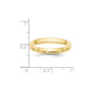 Solid 10K Yellow Gold 3mm Bevel Edge Comfort Fit Men's/Women's Wedding Band Ring Size 5.5