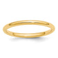 Solid 10K Yellow Gold 2mm Standard Comfort Fit Men's/Women's Wedding Band Ring Size 14