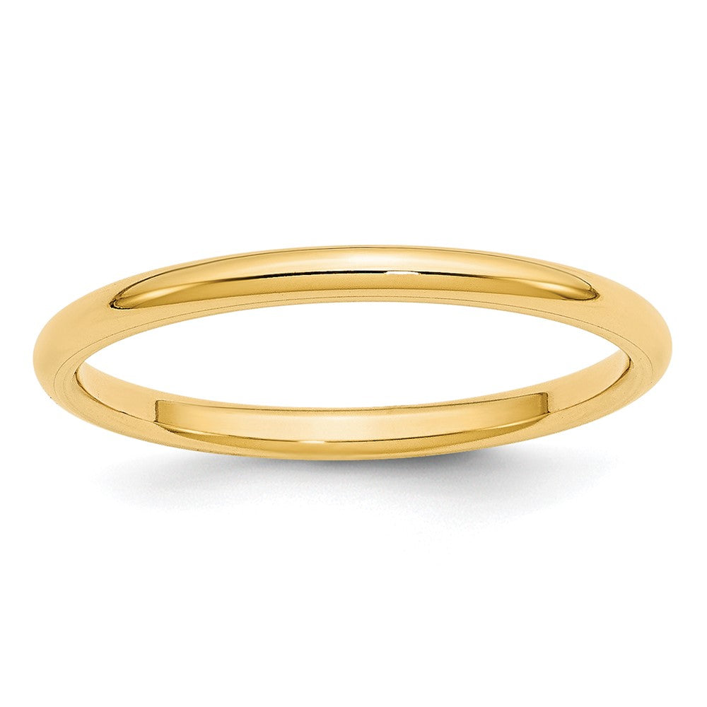 Solid 10K Yellow Gold 2mm Standard Comfort Fit Men's/Women's Wedding Band Ring Size 4.5