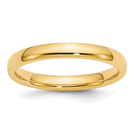 Solid 10K Yellow Gold 3mm Comfort Fit Men's/Women's Wedding Band Ring Size 8.5