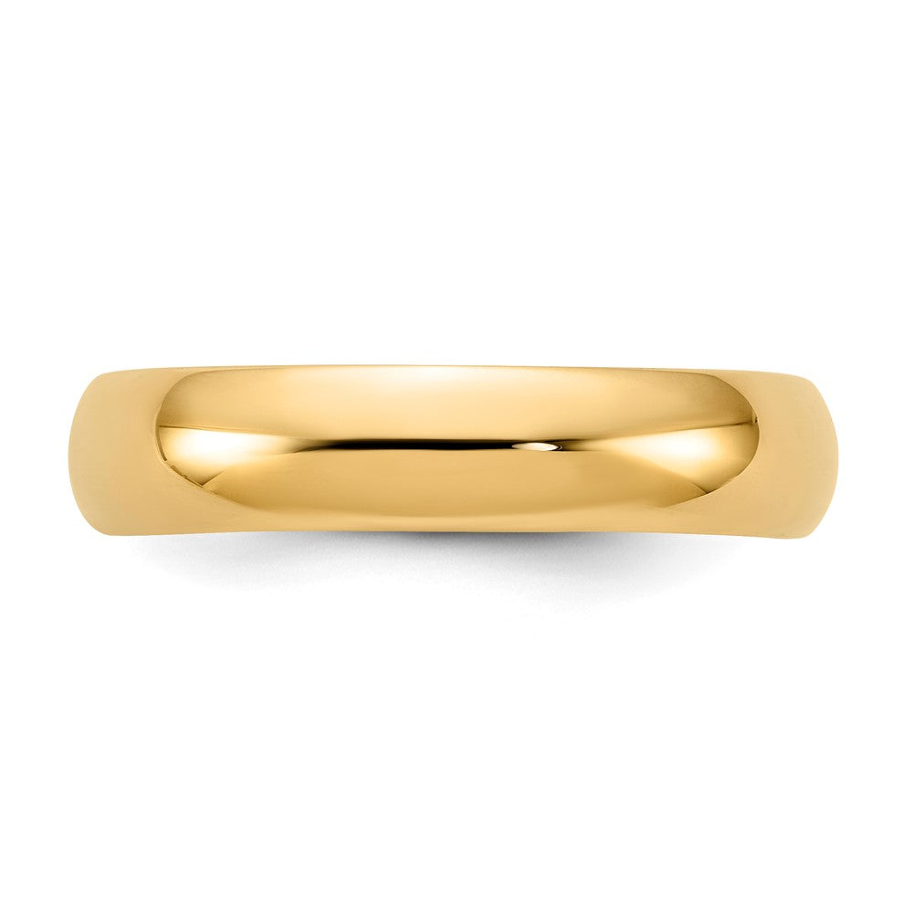 Solid 10K Yellow Gold 5mm Standard Comfort Fit Men's/Women's Wedding Band Ring Size 14