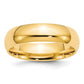 Solid 10K Yellow Gold 6mm Comfort Fit Men's/Women's Wedding Band Ring Size 6