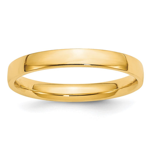 Solid 10K Yellow Gold 3mm Light Weight Comfort Fit Men's/Women's Wedding Band Ring Size 4
