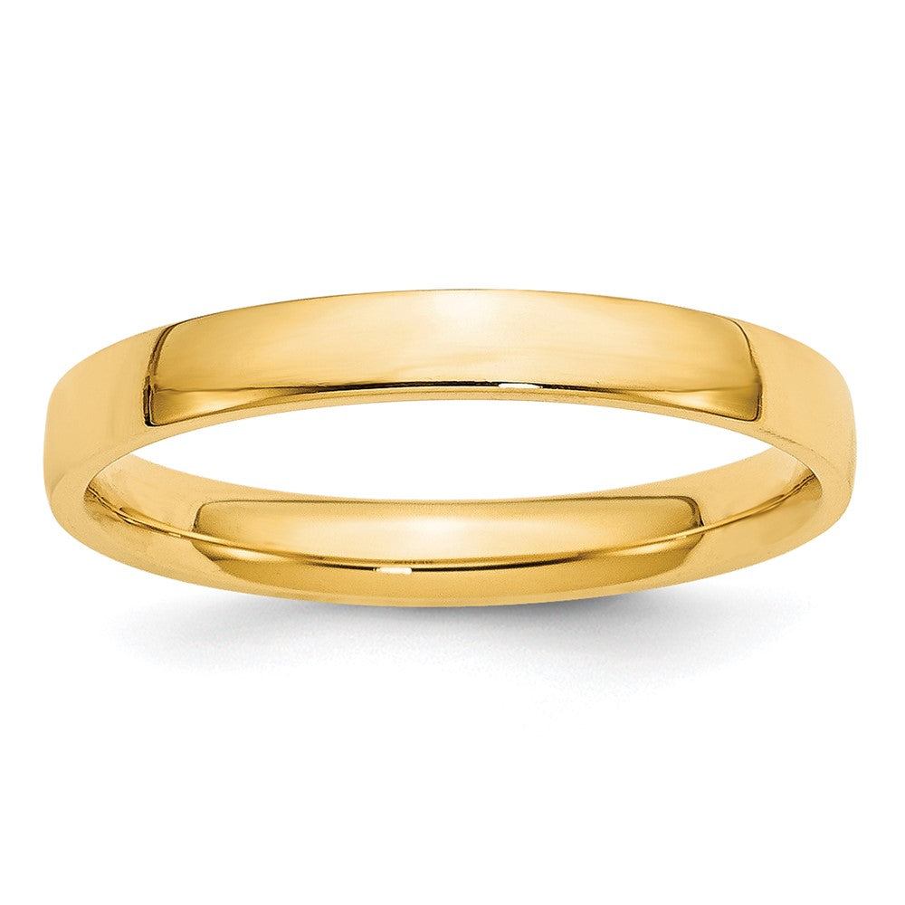 Solid 10K Yellow Gold 3mm Light Weight Comfort Fit Men's/Women's Wedding Band Ring Size 10