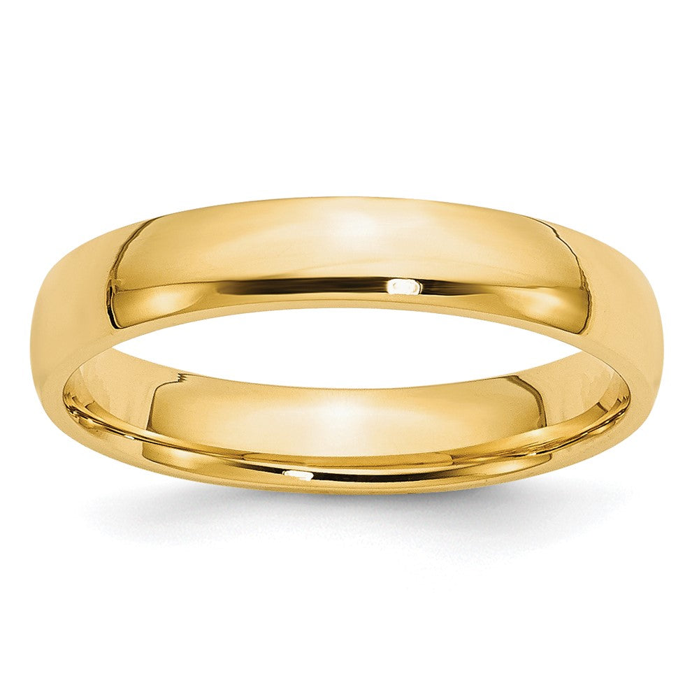 Solid 10K Yellow Gold 4mm Light Weight Comfort Fit Men's/Women's Wedding Band Ring Size 12