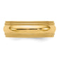 Solid 10K Yellow Gold 7mm Double Milgrain Comfort Fit Men's/Women's Wedding Band Ring Size 5.5