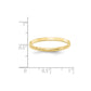 Solid 10K Yellow Gold 2mm Standard Flat Comfort Fit Men's/Women's Wedding Band Ring Size 7.5