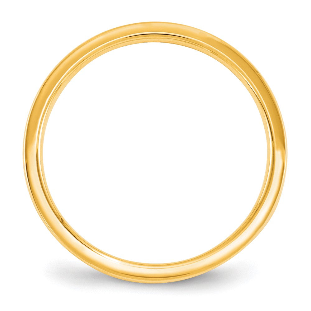Solid 10K Yellow Gold 2.5mm Standard Flat Comfort Fit Men's/Women's Wedding Band Ring Size 12.5