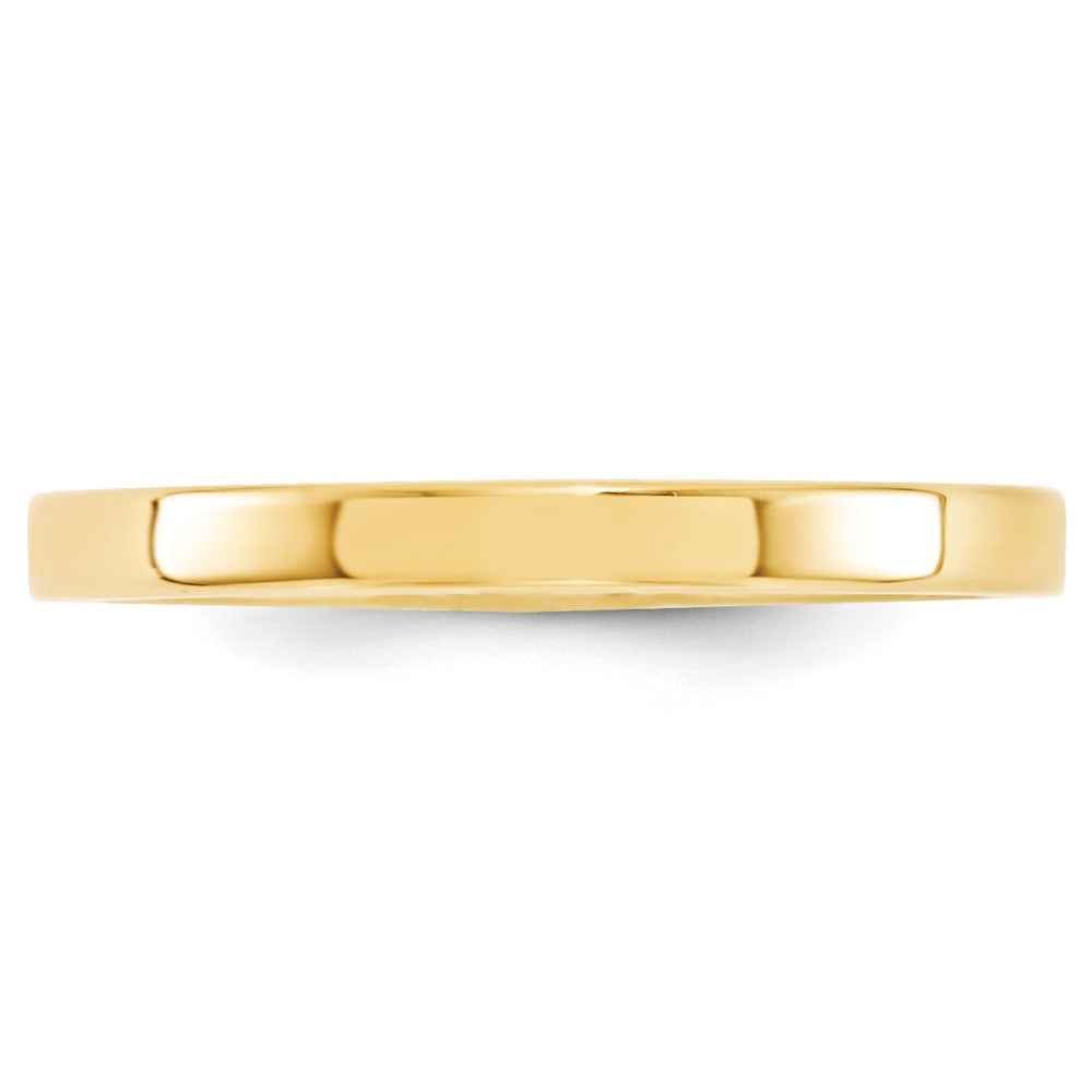 Solid 10K Yellow Gold 2.5mm Standard Flat Comfort Fit Men's/Women's Wedding Band Ring Size 12.5