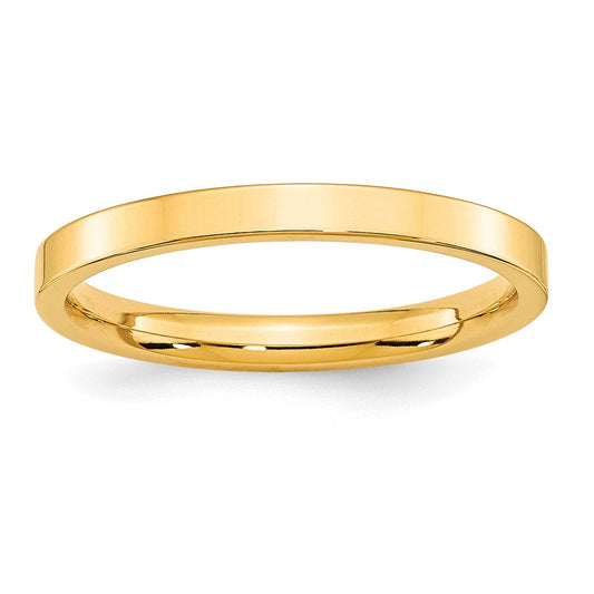 Solid 10K Yellow Gold 2.5mm Standard Flat Comfort Fit Men's/Women's Wedding Band Ring Size 8.5
