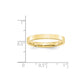 Solid 10K Yellow Gold 3mm Standard Flat Comfort Fit Men's/Women's Wedding Band Ring Size 4