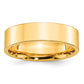 Solid 10K Yellow Gold 6mm Standard Flat Comfort Fit Men's/Women's Wedding Band Ring Size 4