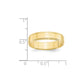 Solid 10K Yellow Gold 5mm Flat with Step Edge Men's/Women's Wedding Band Ring Size 7.5