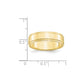 Solid 10K Yellow Gold 6mm Flat with Step Edge Men's/Women's Wedding Band Ring Size 4