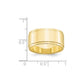 Solid 10K Yellow Gold 10mm Flat with Step Edge Men's/Women's Wedding Band Ring Size 13