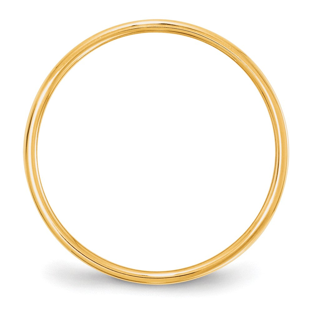Solid 10K Yellow Gold 5mm Light Weight Flat Men's/Women's Wedding Band Ring Size 11.5