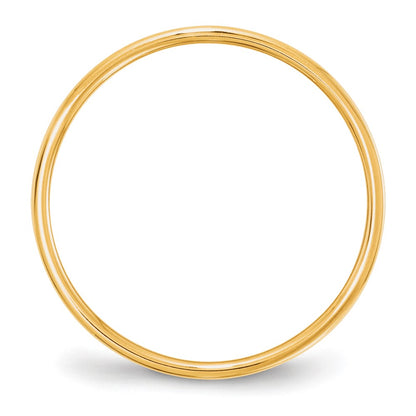 Solid 10K Yellow Gold 5mm Light Weight Flat Men's/Women's Wedding Band Ring Size 11.5