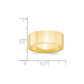 Solid 10K Yellow Gold 8mm Light Weight Flat Men's/Women's Wedding Band Ring Size 13.5