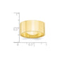 Solid 10K Yellow Gold 10mm Light Weight Flat Men's/Women's Wedding Band Ring Size 12