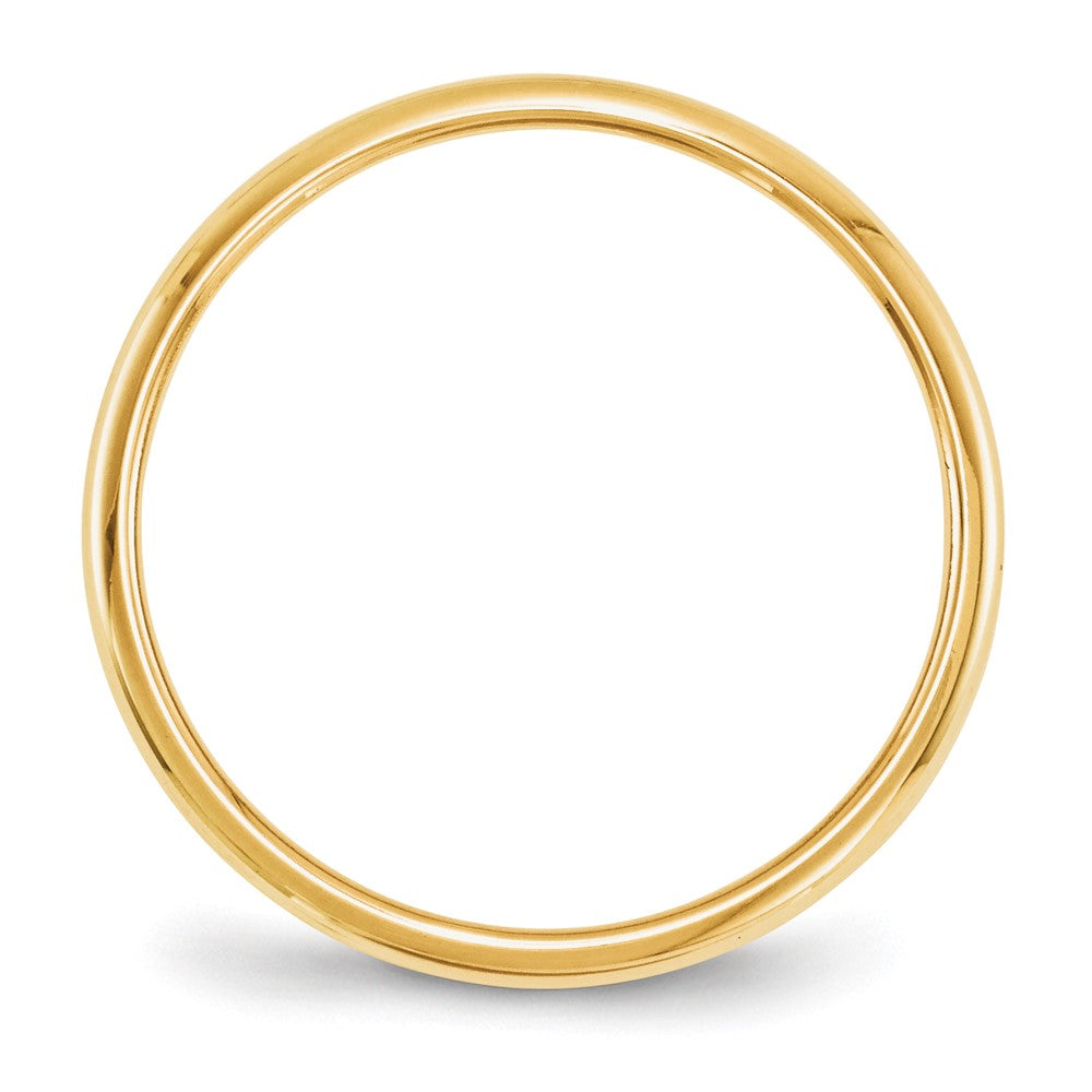 Solid 10K Yellow Gold 2mm Half-Round Wedding Men's/Women's Wedding Band Ring Size 6