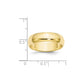 Solid 10K Yellow Gold 6mm Half-Round Wedding Men's/Women's Wedding Band Ring Size 4