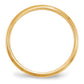 Solid 10K Yellow Gold 2.5mm Half Round with Edge Men's/Women's Wedding Band Ring Size 14