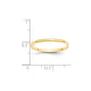 Solid 10K Yellow Gold 2mm Light Weight Half Round Men's/Women's Wedding Band Ring Size 10