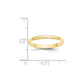 Solid 10K Yellow Gold 2.5mm Light Weight Half Round Men's/Women's Wedding Band Ring Size 10